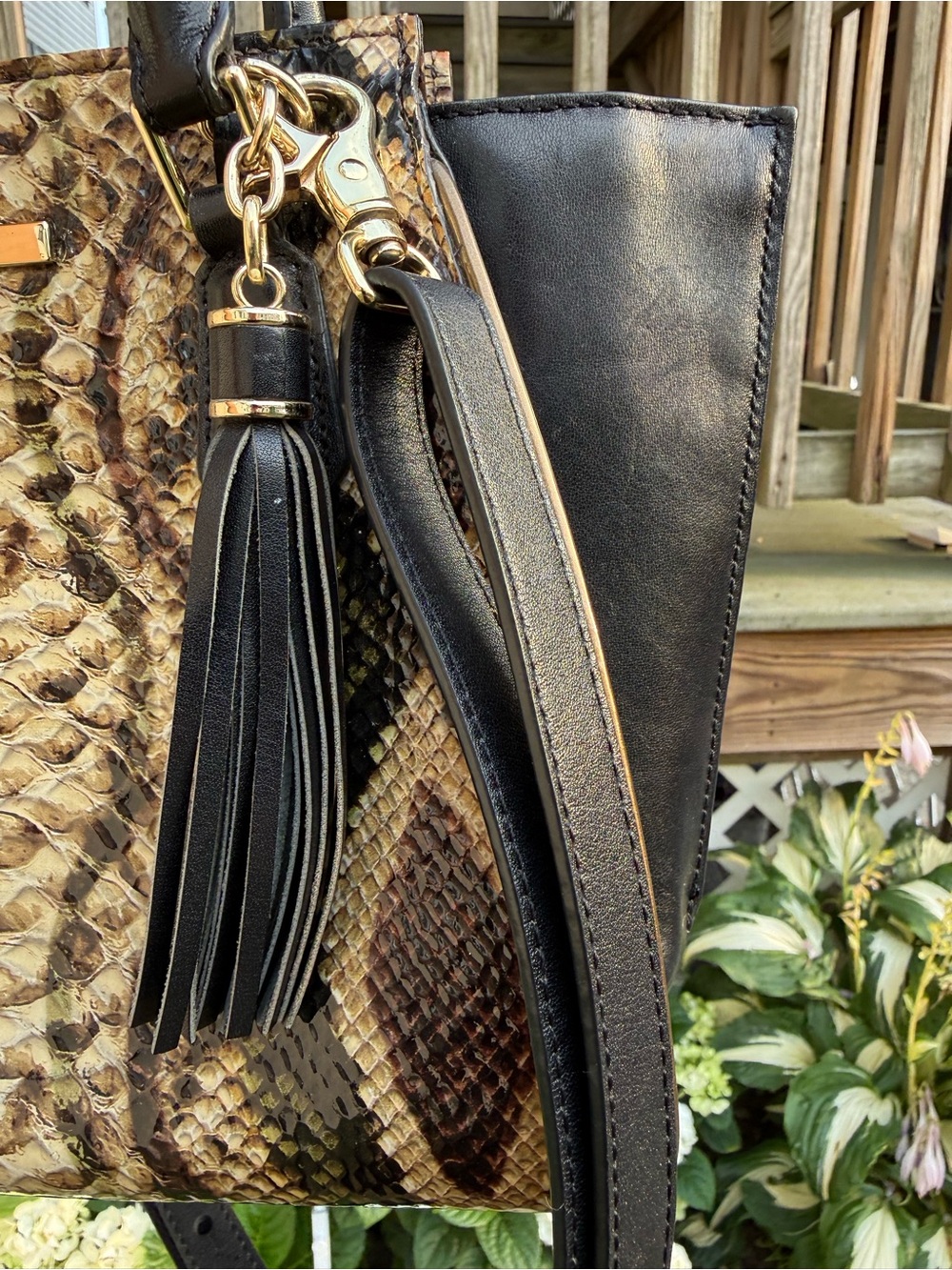 Brahmin Mini Priscilla Crossbody Satchel Python Travertine Ballington Melbourne - Picture 7 of 16